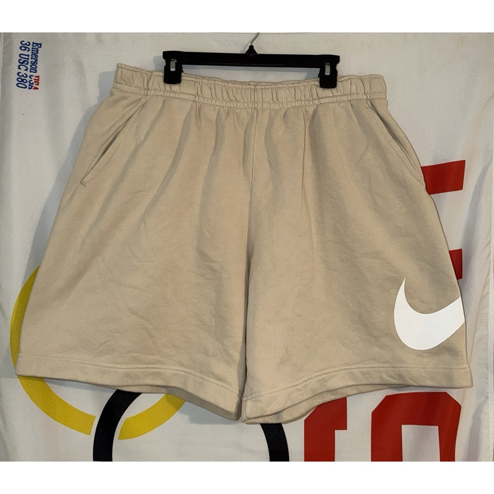 Nike Sweat Shorts Mens 2XL Beige